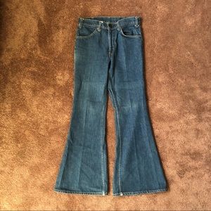 Vintage Levi's 646 217 Bell Bottom Orange tag